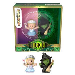 NEW 2Pk Fisher Price Wicked Little People Collector Set-Elphaba & Glinda